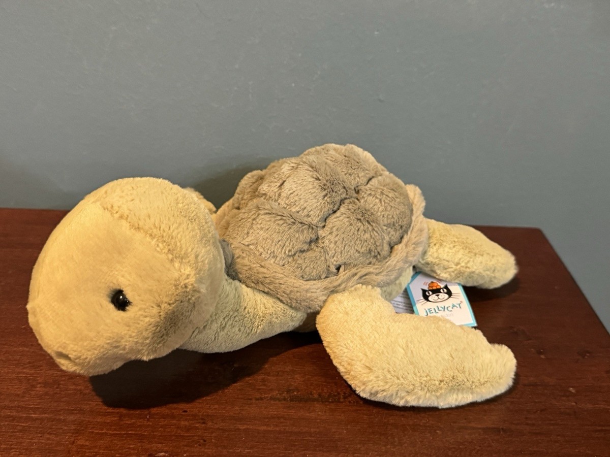 Jellycat Tully Turtle New With Tags NWT Soft Plush Green