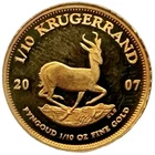 Photo of a 2007 Gold Krugerrand 1/10 oz from an eBay listing that sold on May 3, 2026