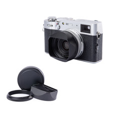 Metal Lens Hood with 49mm Adapter Fit For Fujifilm Fuji X100V /X100VI Camera
