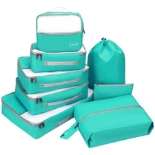 8 Set Packing Cubes for Travel -Suitcases Organizer Set for Travel Essentials...
