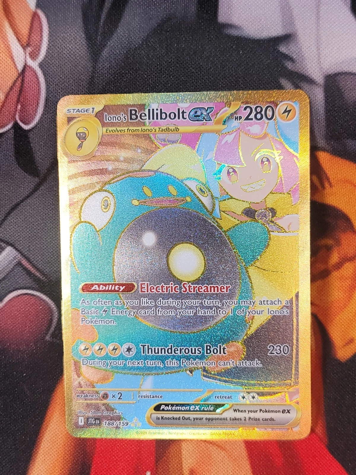 Deal for Pokemon TCG Iono's Bellibolt ex 188/159 Sv09: Journey Together Holo