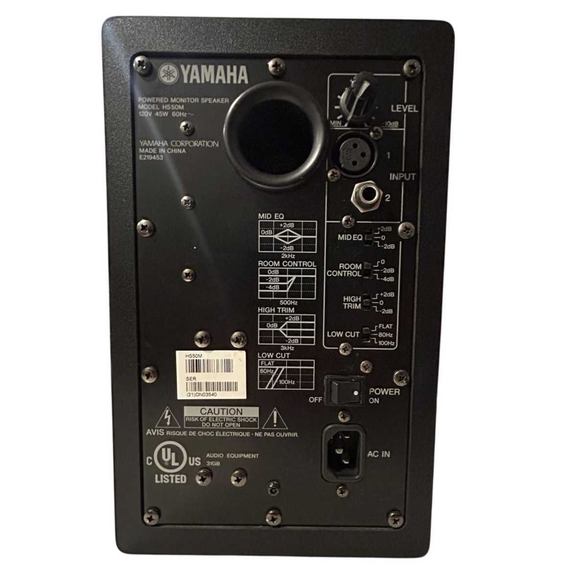 Yamaha HS50M Powered Studio Monitors (Pair) Works Great! | eBay
