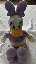 Authentic Disney Store Daisy Duck 20 Inch Soft Plush Doll With Purple Dress Bow