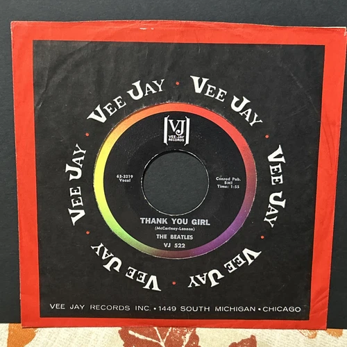 *HEAR* EX • The Beatles From Me To You/Thank You Girl VJ 522 45 (May 1963)