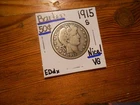 1915S silver Barber Half Dollar VG TOUGH DATE!!!! NICE!!!!!!