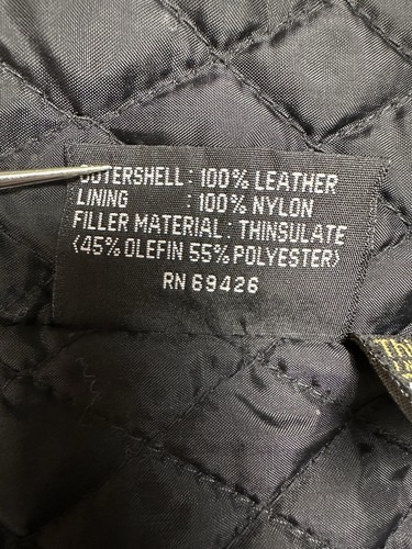VTG Wilsons Leather Vest Insert Only L Quilted Thinsulate Liner 3M Insulated - Picture 4 of 8