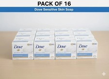 16 x 90g Dove Sensitive Skin Soap Hypoallergenic Beauty Bar Fragrance Free