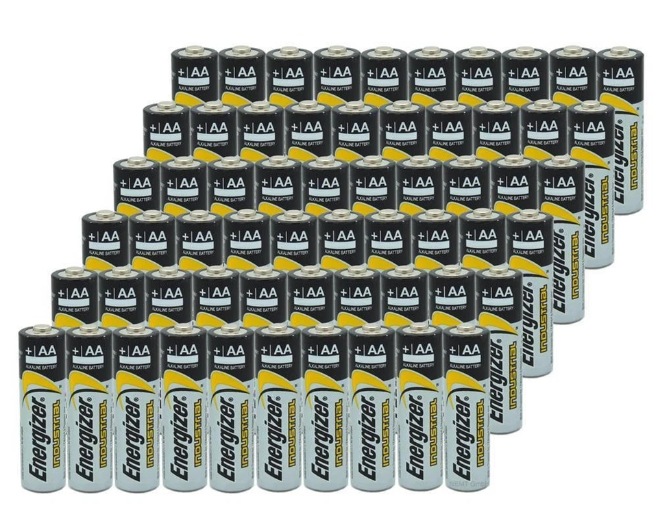 100 x Energizer Industrial AA Mignon LR06 Alkaline Batterien - Bild 1 von 1