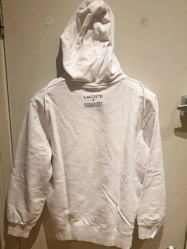 Lacoste Peanuts Hoodie White Size L All Characters Printed - VeryGood Condition - Picture 4 of 7
