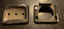 Vtg Chrome Soap Dish and Toothbrush Holder Wall Mount Metal Bath Fixtures