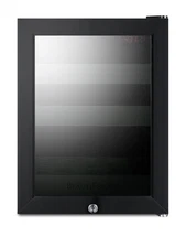 Summit LX114L BeautiFridge 14"W 0.85 Cu. Ft. Compact Freezerless - Black / Green