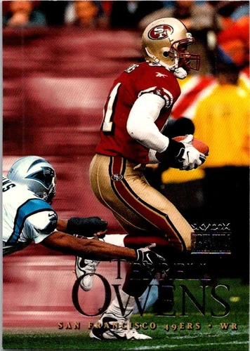 1999 SkyBox Premium #198 Terrell Owens football card 10Y