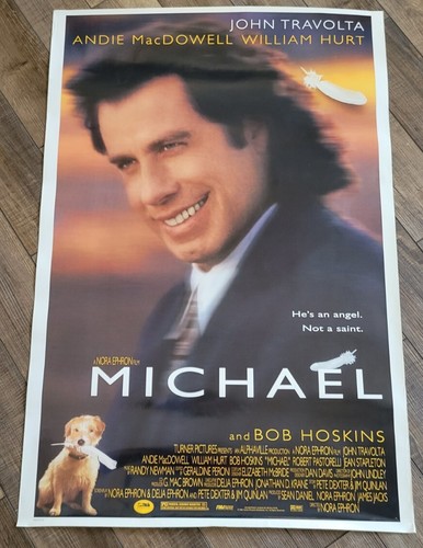 MICHAEL MOVIE POSTER Original 27x40 JOHN TRAVOLTA ANDIE MACDOWELL 1996