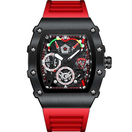 Men Watch Fashion Quartz Man Wristwatch Silicone Man Watches Waterproof Luminous - Picture 11 of 15