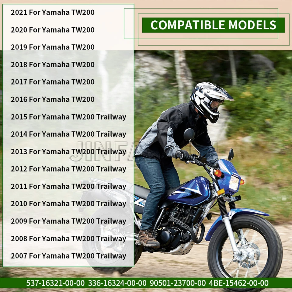 Placas de acero de fricción de embrague con kit de junta para Yamaha TW200 Trailway 1987-2021 Foto 4 de 4