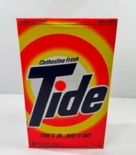 Vintage Tide Laundry Detergent Family Size 8LB Box Unopened New