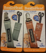 TWO (2) BooginHead PaciGrip Pacifier Holder Fits All Pacis (B)