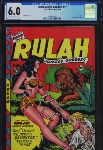 RULAH JUNGLE GODDESS #17 (#1) - CGC-6.0, OW-W - Fox - Kamen cover - Golden Age - Picture 1 of 3