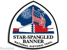 STAR SPANGLED BANNER NATIONAL PARK 4" BUMPER STICKER DECAL MADE IN USA