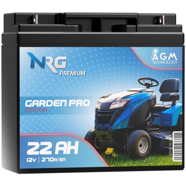 NRG Rasentraktor Batterie 12V 22Ah AGM RasenmäHer AufsitzmäHer 20Ah 18Ah 17Ah-image