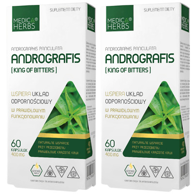 Medica Herbs Andrographis Paniculata Pflanzliche Immunstärkung 400mg 120 Kapseln