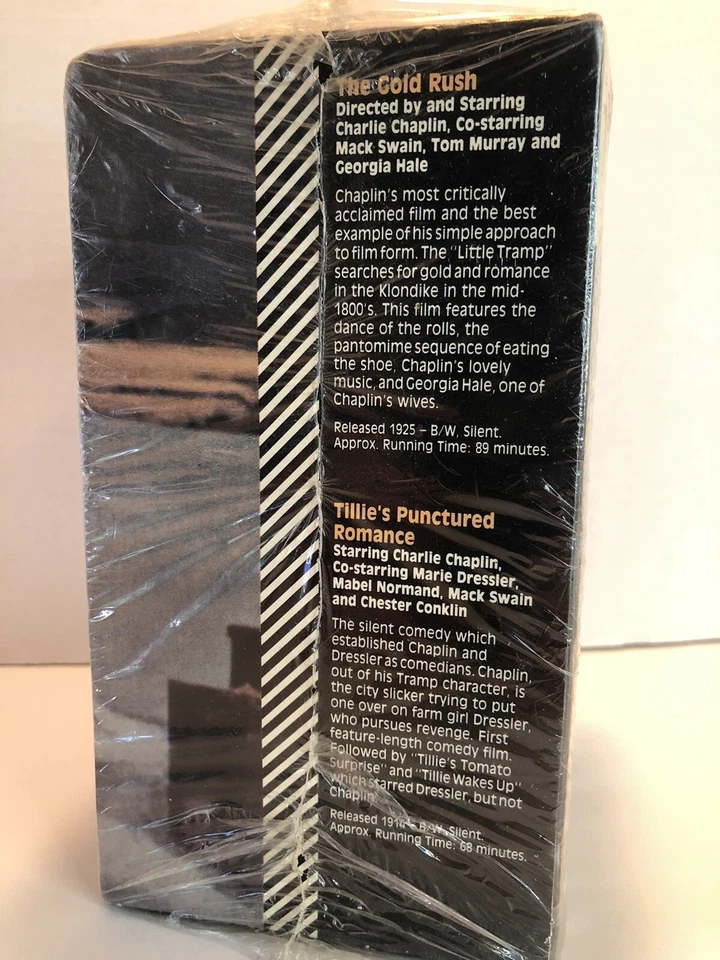 Charlie Chaplin Comic Classics From The Past VHS Box Set 1992 Sealed - Image 3 of 4
