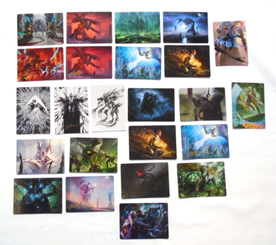 Lot of 24 Phyrexia All Will Be One Art Series Cards MTG Magic Gathering 5  Gold | eBay