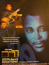 George Benson, Roland Amplifiers, Full Page Vintage Promotional Ad