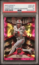 2023 Panini Legacy CJ Stroud Under The Lights Diamond /10 PSA 10 Gem Pop 2 Pink
