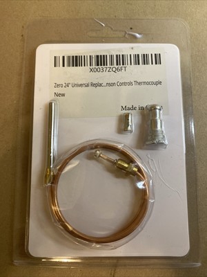 ZERO 24'' Universal Thermocouple Kit Johnsons Gas Furnace / Gas Water Heater NEW