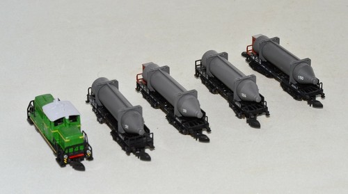 Z Scale Marklin 81422 SKW Trostberg Diesel Switcher Loco w/ 4 Carbide Cars LNIB - Picture 7 of 10