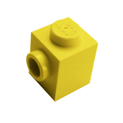 Lego 10 Steine 1x1 gelb Noppe auf einer Seite gelbe Konverter 87087 Basics Neu