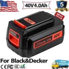 40V 4.0Ah LBX2040 for Black and Decker 40 Volt Lithium Battery LBXR36 LBX1540 US