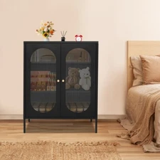 40" Kitchen Pantry Storage Box 3 Tiers Adjustable Tier Spacing Accent Cabinet