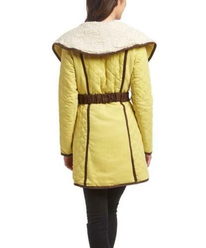 RYU AMARILLO MOSTAZA, CUELLO GRANDE, ABRIGO CON CINTURÓN Foto 2 de 2