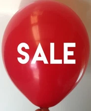 10 SALE Balloons - Latex Helium Quality Red Balloon - POS Balloons Free Postage