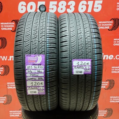 2x PIRELLI SCORPION ZERO M+S Winterreifen 235/50 R20 104W XL 7.0/6.5mm