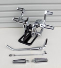 OUTLAW CHROME FORWARD CONTROLS KIT FOR 2000 2017 SOFTAIL HARLEY FXST/FLST