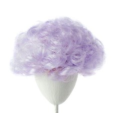 Lot of 2 Monique Modacrylic Purple Clown 4"-5" Doll Wigs