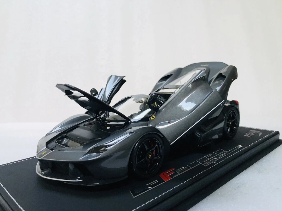 1/18 Bbr Ferrari Laferrari Aperta Grigio Ferro Gray/black Rims Limited 48 PCs - Image 3 of 4