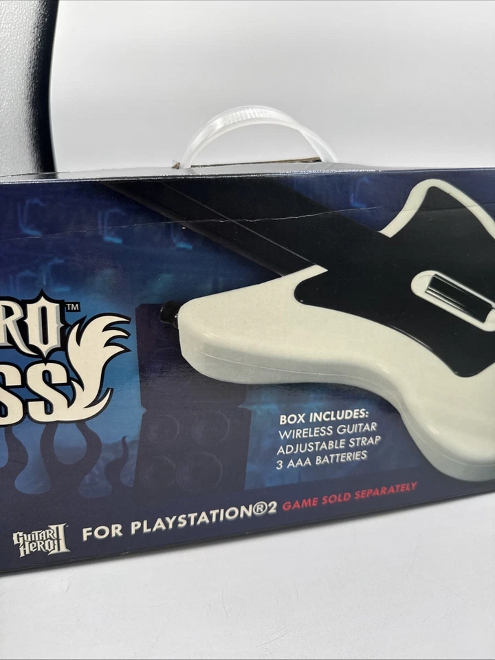 Red Octane Guitar Hero Wireless Guitar & Dongle PS2 Used Untested - Image 4 of 4