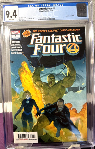 Fantastic Four #1 CGC 9.4 [1ST PRINT MARVEL 2018] Dan Slott Esad Ribic LGY #646