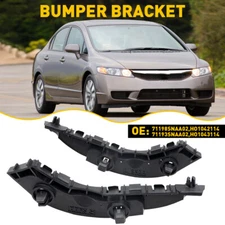 2Pack Front Bumper Bracket for Honda Civic 2006-2010 2011 Left & Right Side ABS
