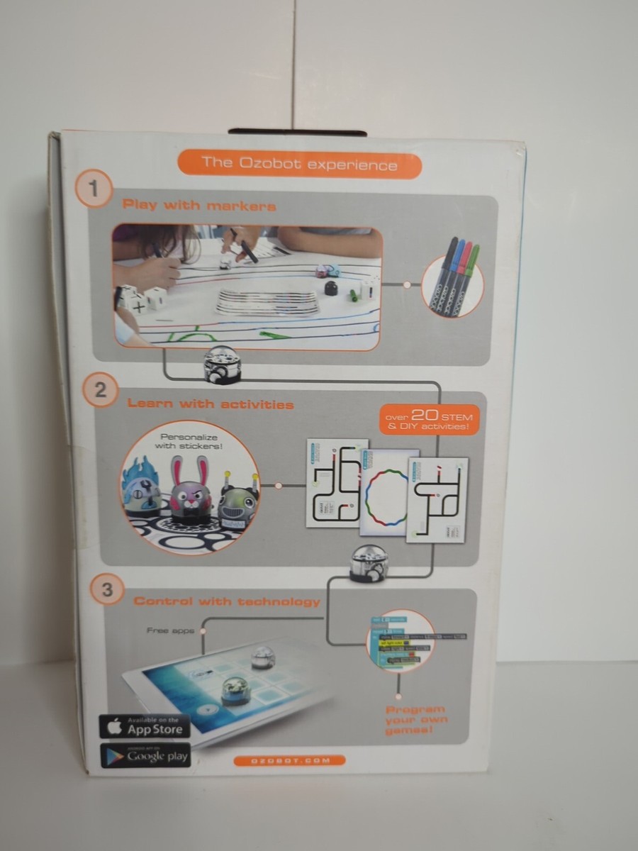 New Ozobot Bit Starter Pack Programmable Robot, STEM Gray