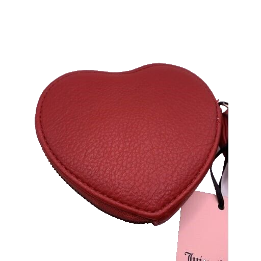 Juicy Couture No Rules Heart Zip Around Coin Purse Wristlet Bag Cool