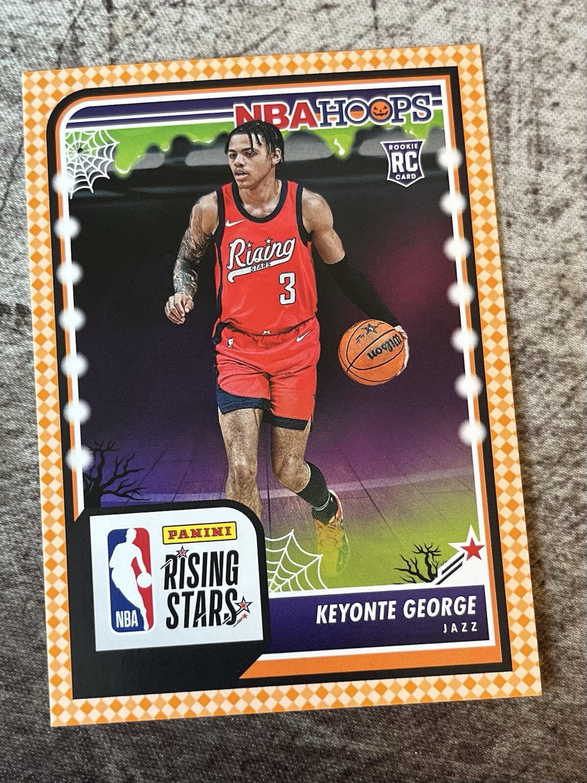 2023-24 Panini Haunted Hoops Keyonte George Rising Stars Orange Parallel #283