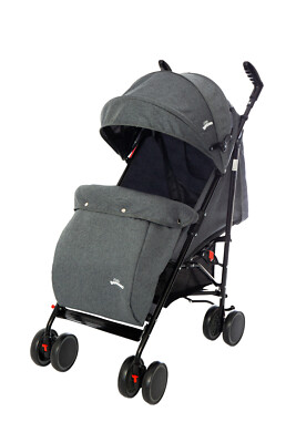 Kinderwagen Kinderbuggy Faltbar Kinderbuggy Regenschutz Fußsack Hellgrau