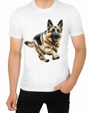 German Shepherd Dog T shirt Animal Art Rescue a Pet today Save a live