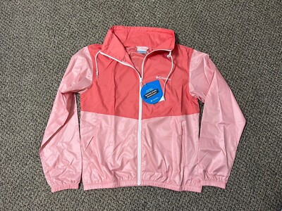 Columbia Women Pink Morning View Collared Windbreaker Jacket