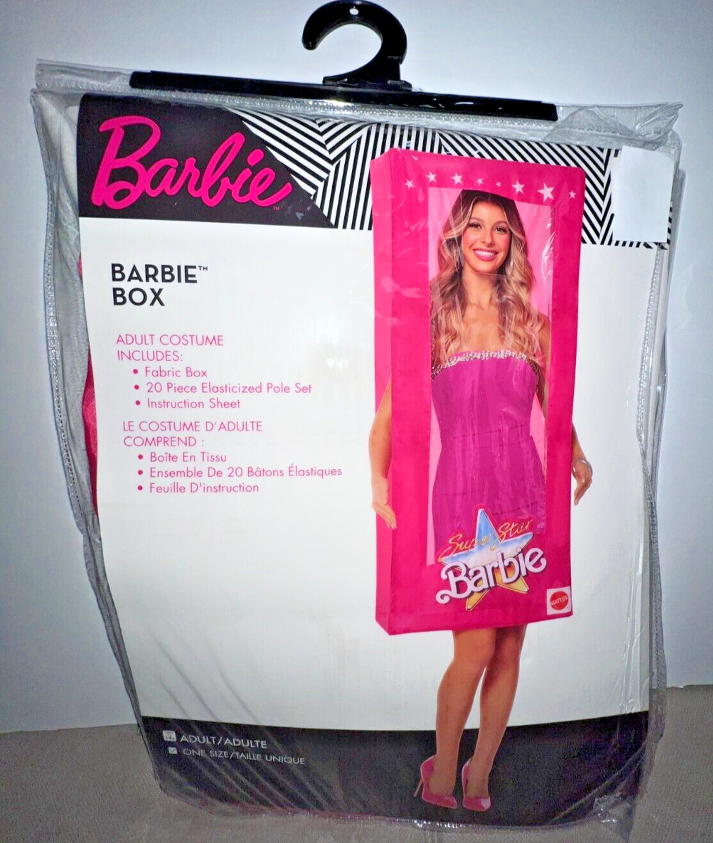 Movie Classic And Fantastic Barbie Costume BARBIE BOX ADULT